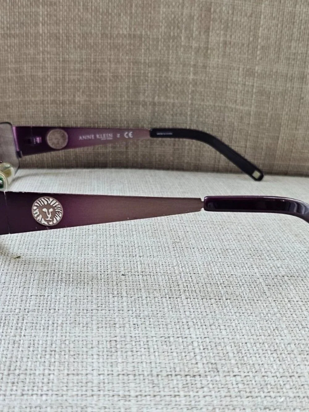 Anne Klein Women Glasses Frame AK9103 540 Eyewear Purple Tone Metal Eyeglasses